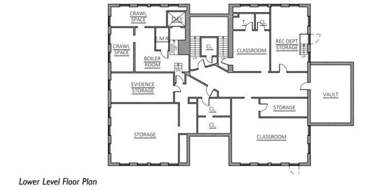 Town Center Lower Level Floor Plan