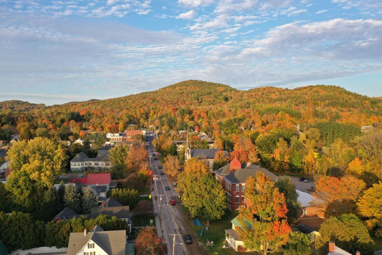 Aerial view of Richmond, VT