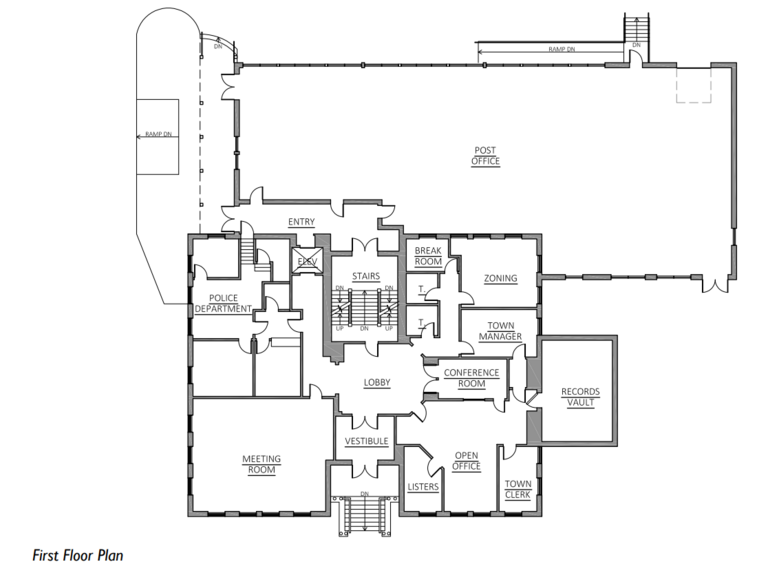 Town Center First Floor Plan